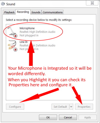 Microphone operation on Lenovo laptop - Microsoft Community