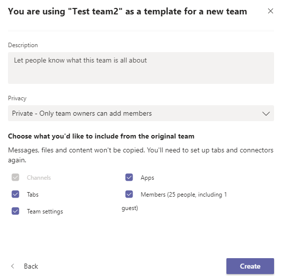 Team type change - Microsoft Community