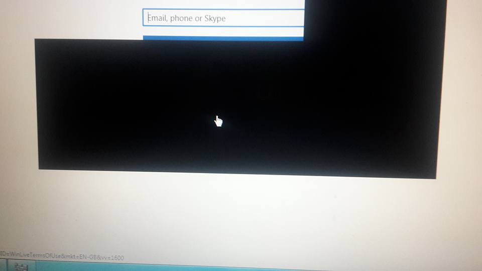 When on the screen goes partially black Microsoft Community