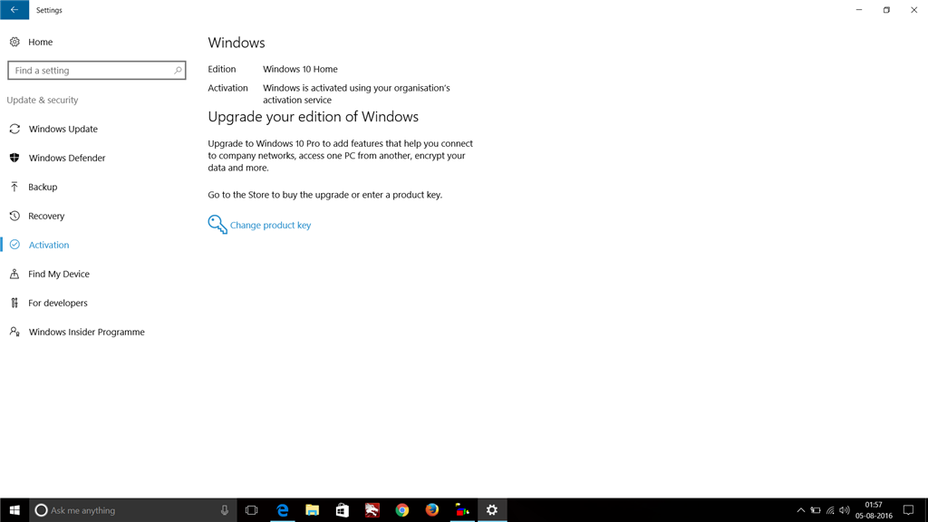 Windows Activation after upgrading to anniversary update - Microsoft ...