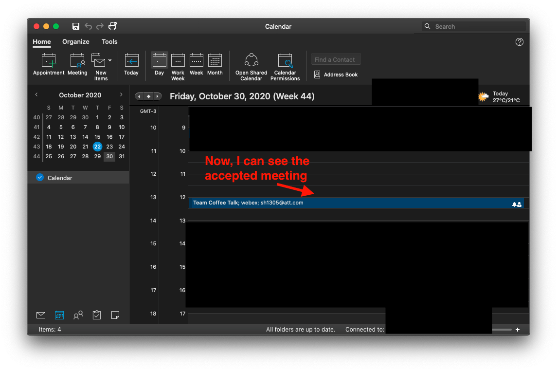 Accepted meeting is not showing in my Calendar Microsoft Community