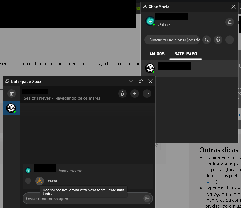 Não consigo convidar amigos para jogar nem entrar em sessões de amigos -  Microsoft Community