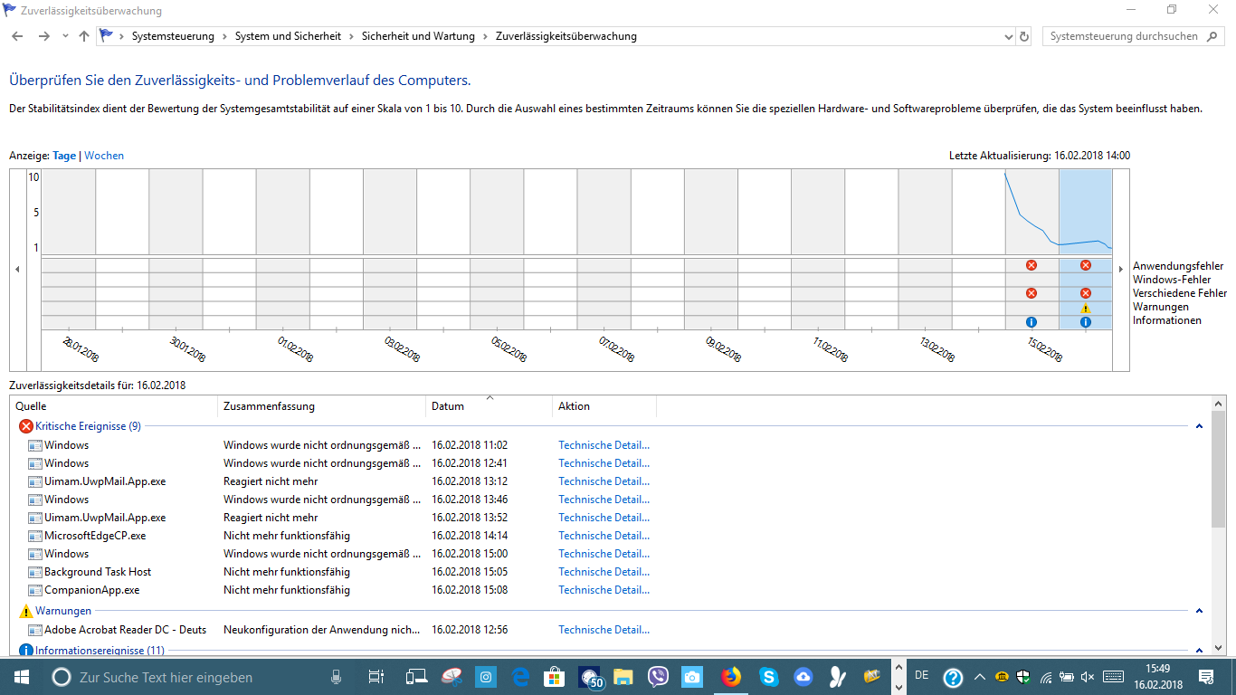 Insider Preview Redstone 4 1803 Build 17101.1000,geht nicht mehr aus,ist es ein Bug?