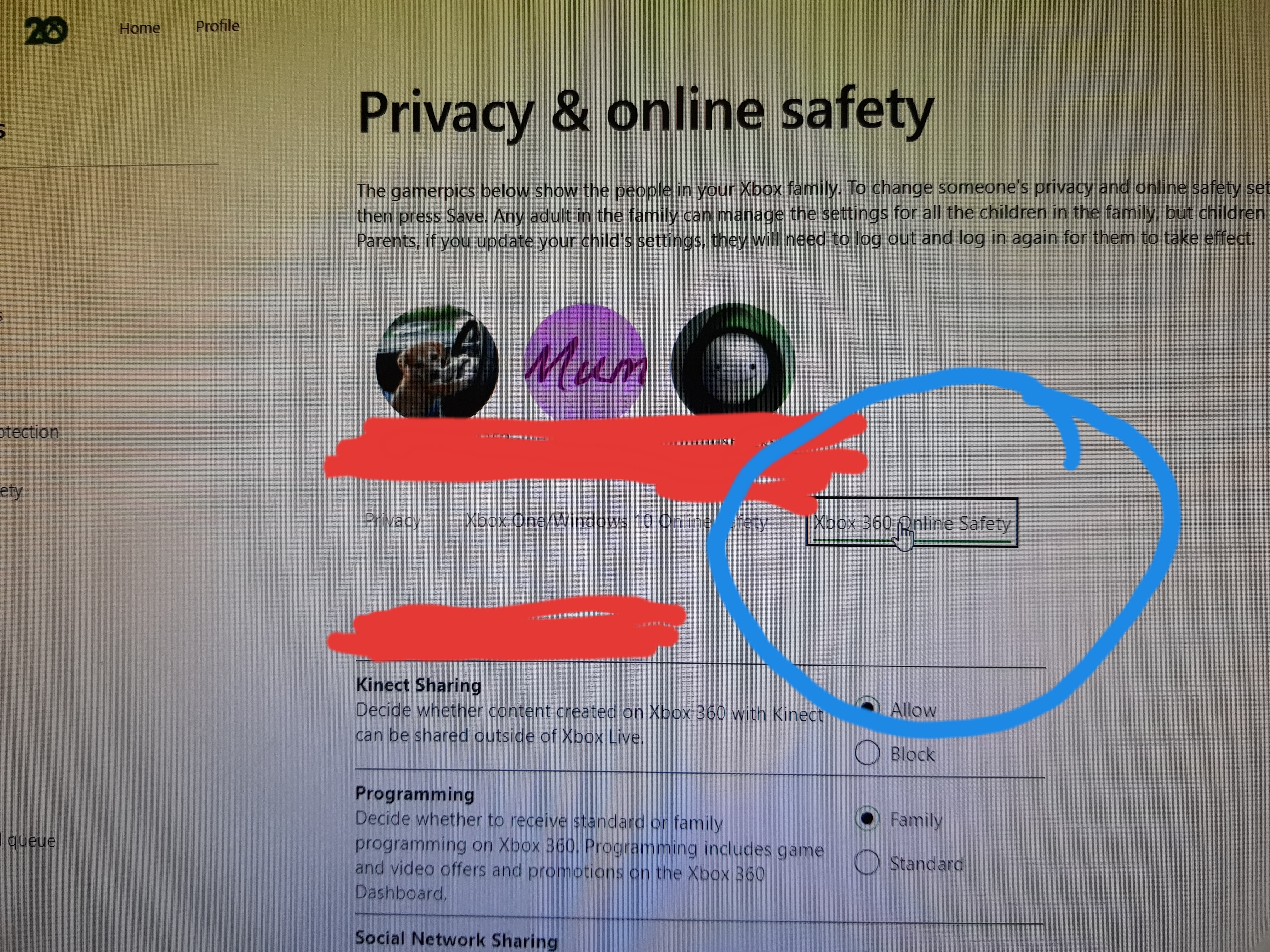 Xbox 360 kids activity in Microsoft Family not showing Microsoft