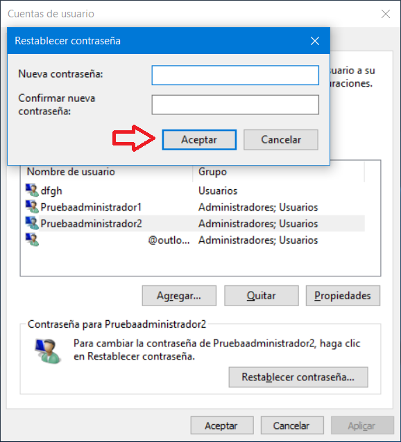 Windows 10 - Cuenta Local: Restablecer La Contraseña. - Microsoft Community