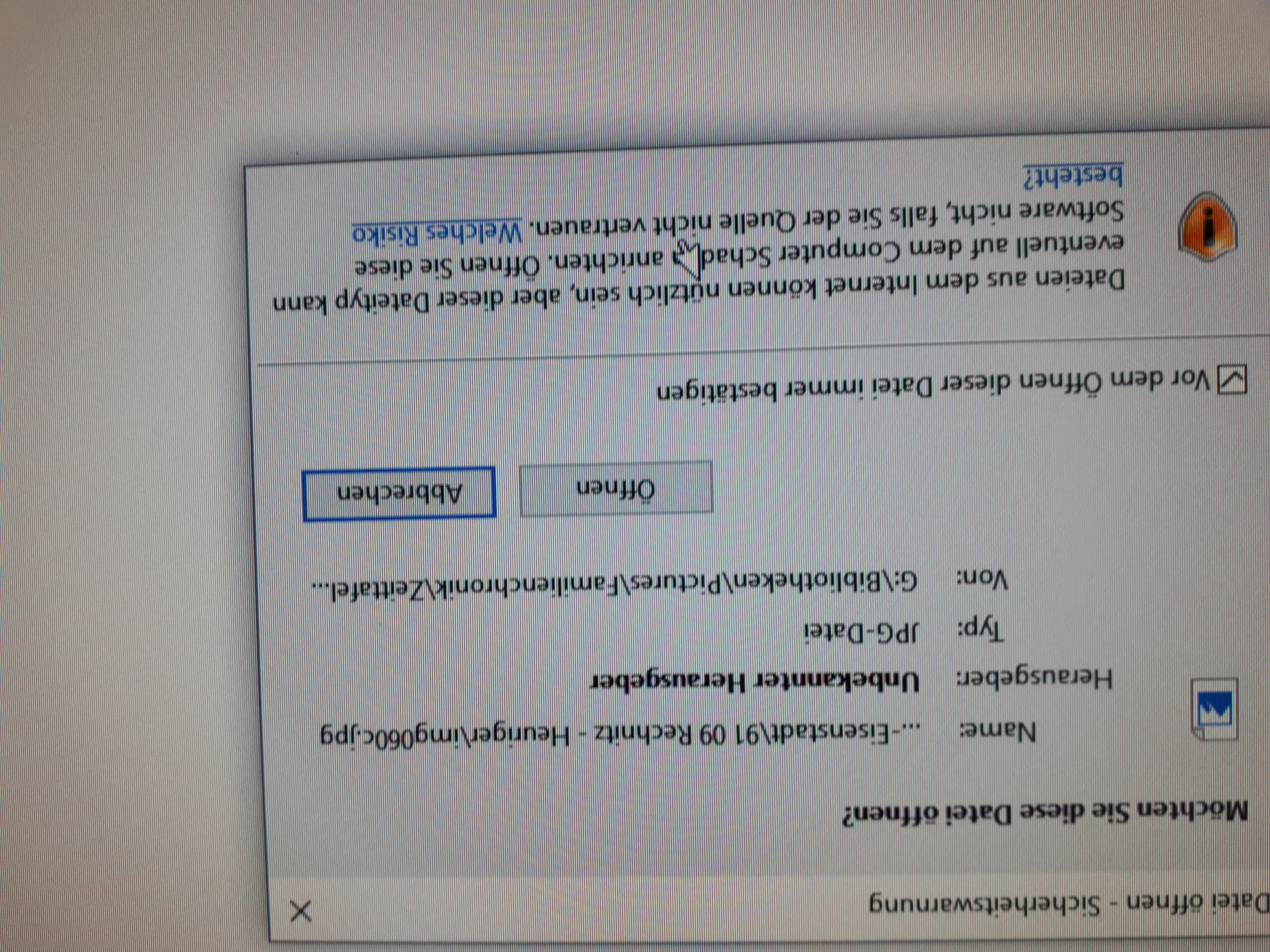 Öffnen von Fotodateien