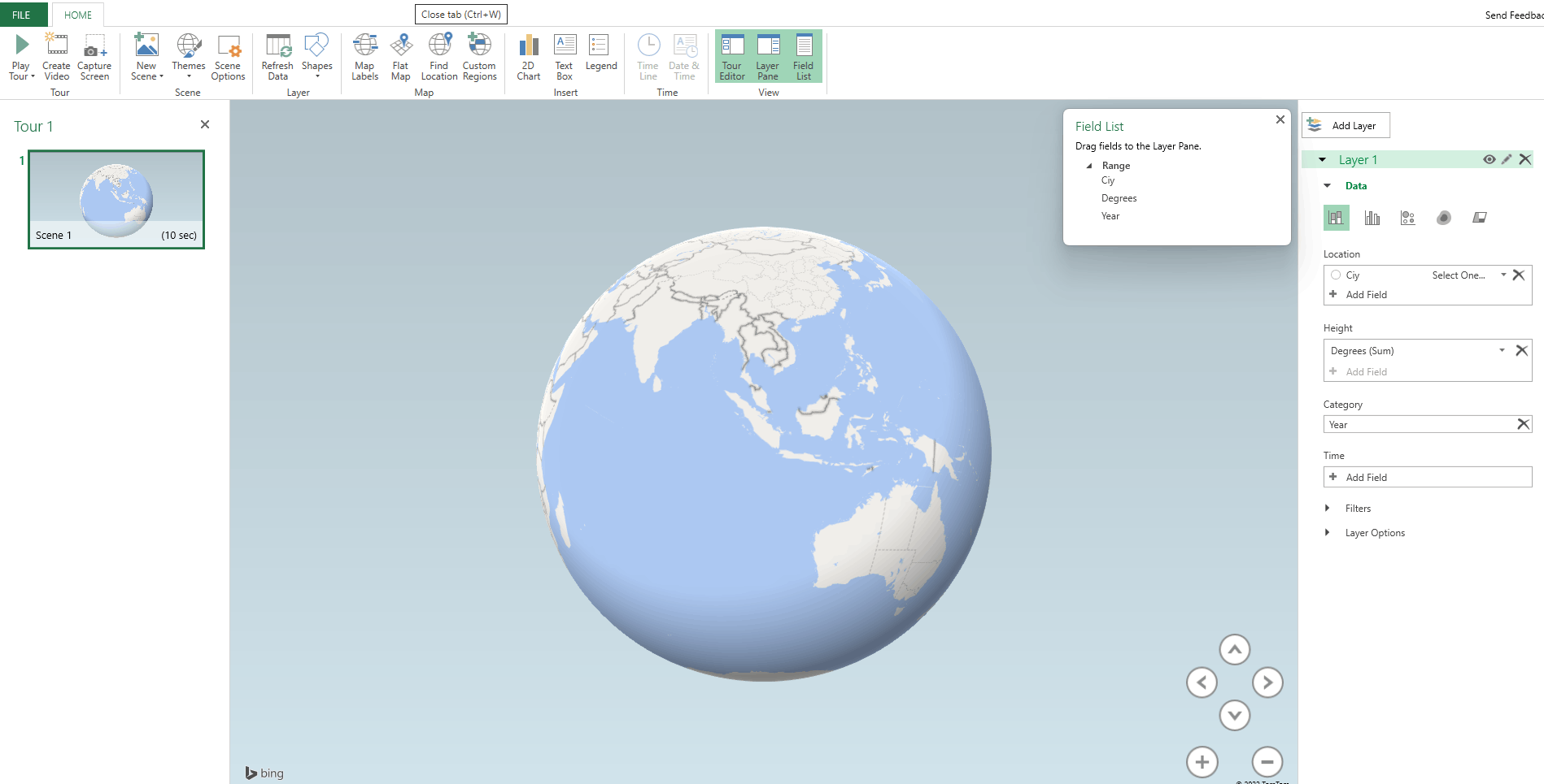 Why is 3D mapping not working in Excel?