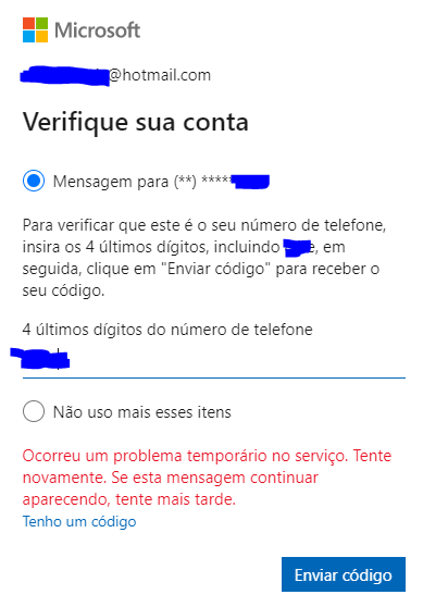 Verificar a sua conta. Verifique se você entrou na Microsoft Store