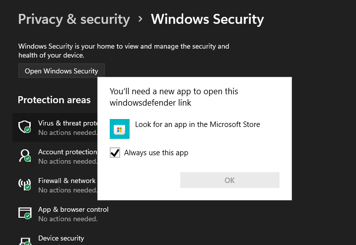 Windows Security not opening. (Windows 11) - Microsoft Community