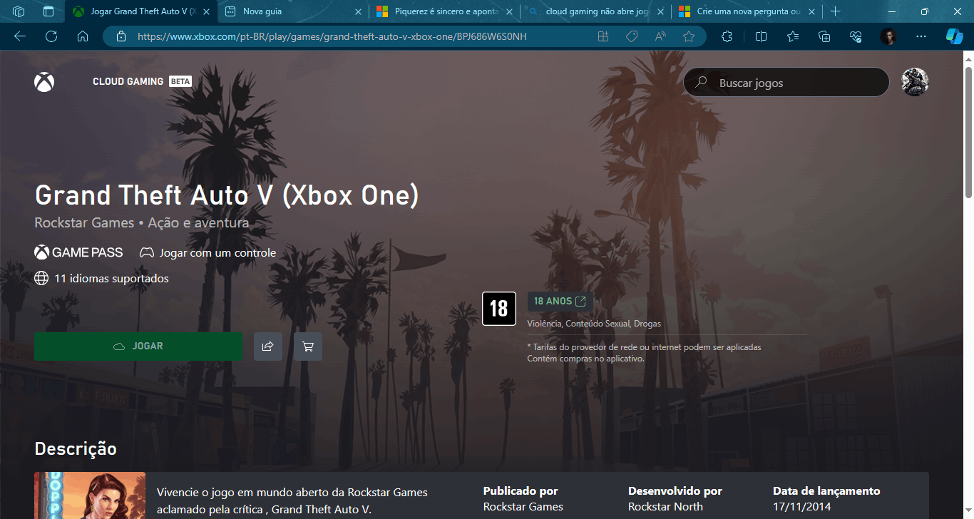 Problemas para abrir um jogo no XCLOUD? Veja o que a Microsoft falou 