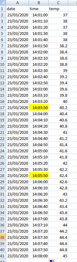 Excel time row blank row insert Microsoft Community