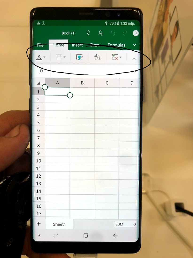 Different UI - Excel Mobile for Android - Microsoft Community