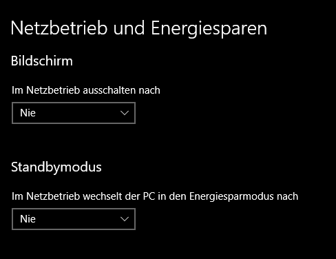 Bug in der Anzeige Anmeldeoptionen PC aus Standbymodus reaktivieren!