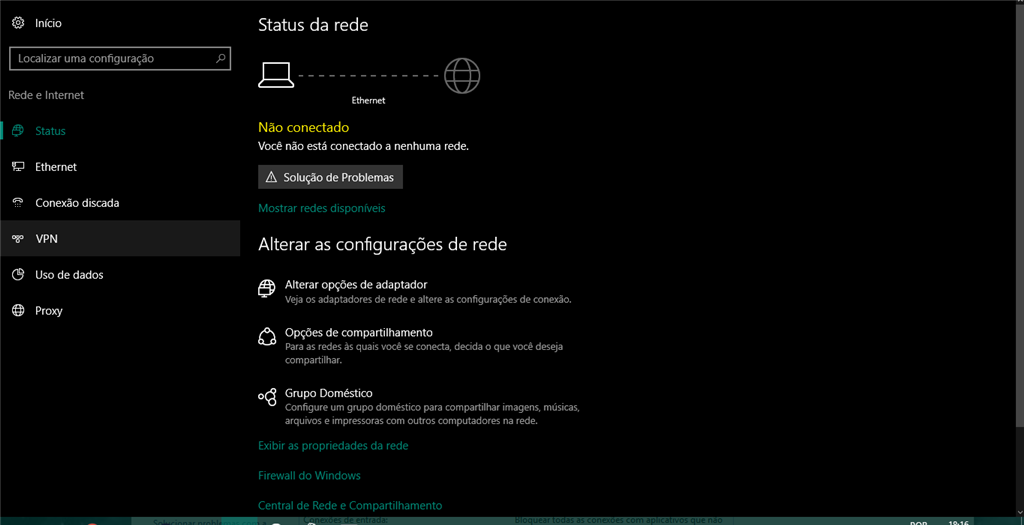 Windows 10 Status Da Rede Não Conectado Microsoft Community 1101