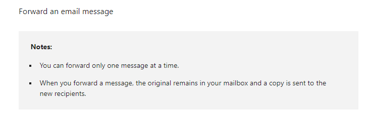 Forwarding multiple emails - Microsoft Community