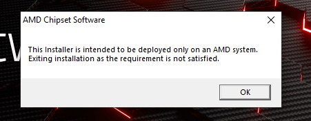 Trying to install Ryzen Master, but there is a huge problem 