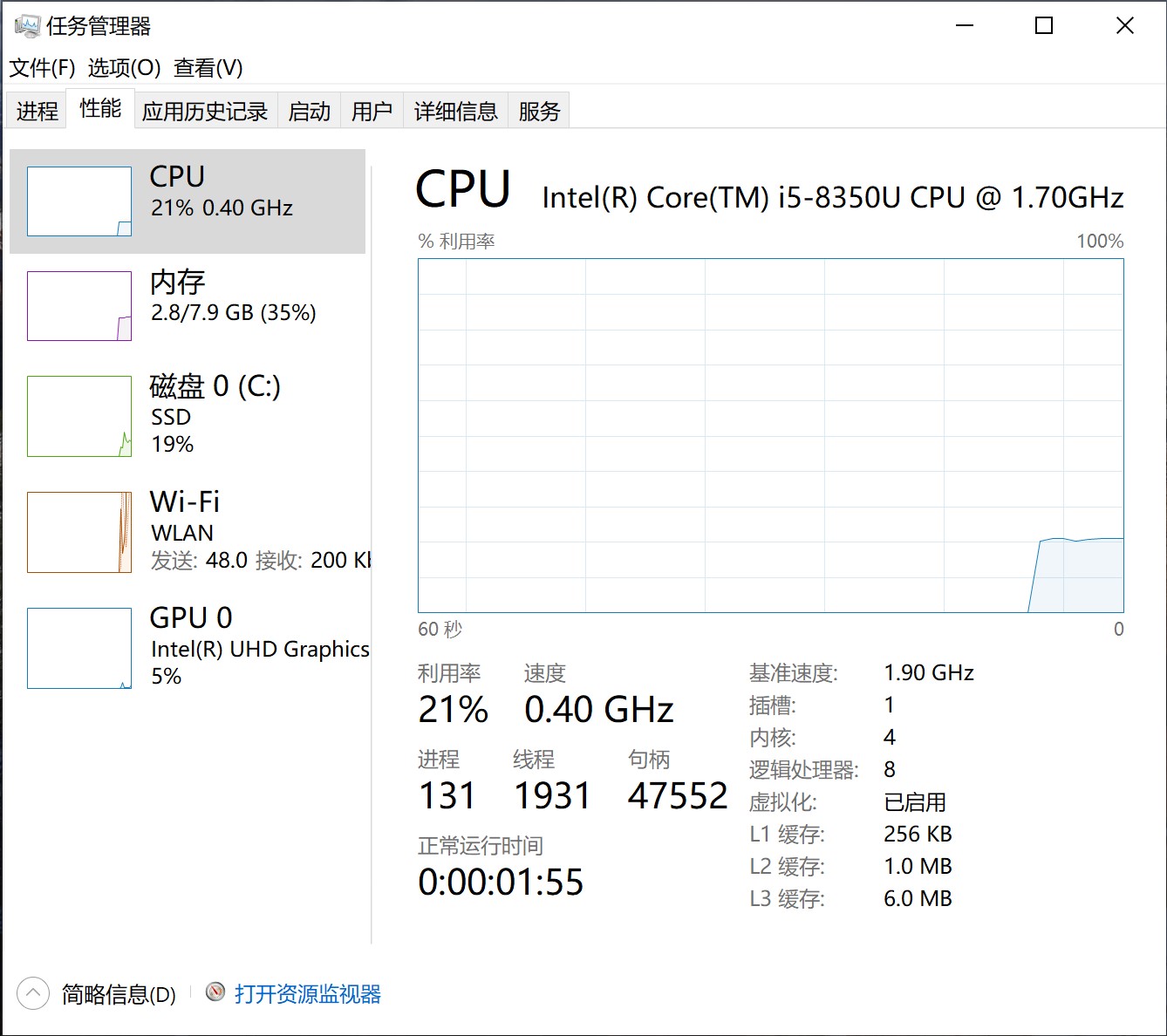 Surface pro 6 i5-8350u版本，CPU频率被限制在0.4Ghz - Microsoft