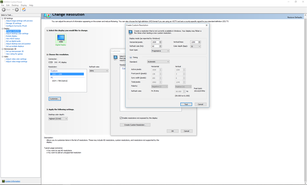 Windows 10 Monitor Resolution Issue - Microsoft Community