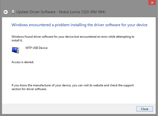 Efterår Ubestemt granske Nokia Lumia Devices Code 31 MTP USB device has a driver problem - Microsoft  Community