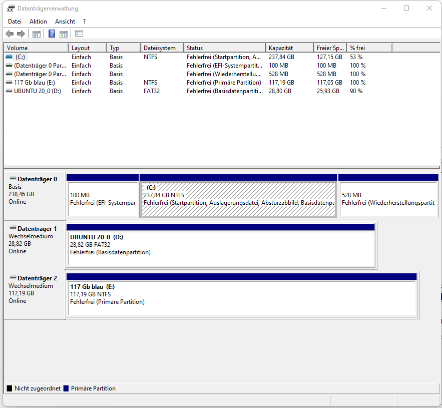 ext. Festplatte wird nicht mehr erkannt Microsoft Community
