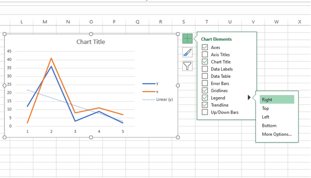 Why does my legend overlap with my chart when I add the legend ...