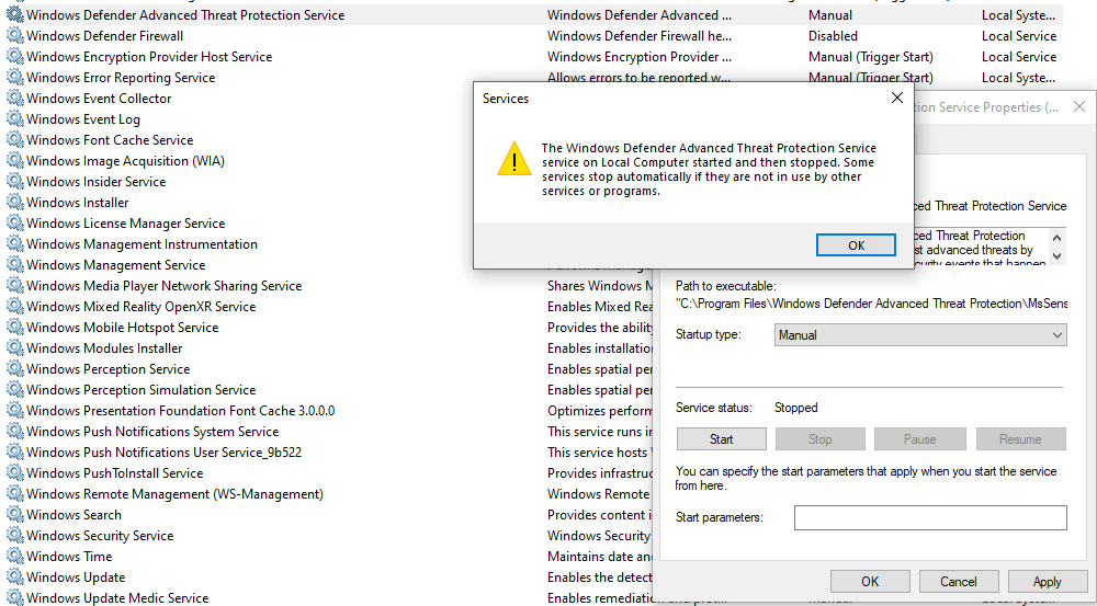 Windows Defender service won&rsquo;t start (Access Denied) - Microsoft 