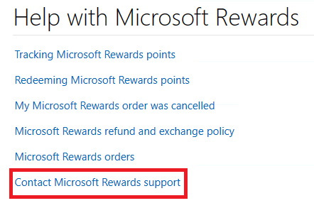 Microsoft Rewards users unable to redeem points & gift cards