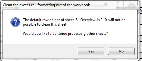 Default row height preventing formatting clean up Microsoft