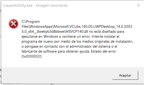 Lenovo Hotkeys Error status 0xc0000020 after updating Windows - Microsoft  Community