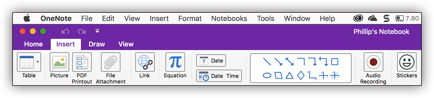 Onenote screen clipping shortcut for mac