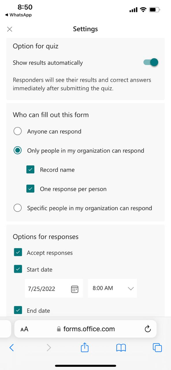 Ms forms link not working microsoft community