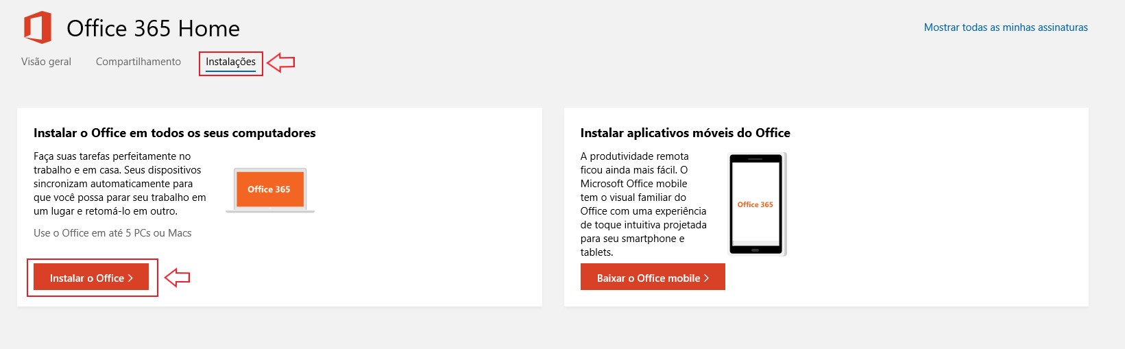 Baixar o instalador offline do Office 365 - Microsoft Community