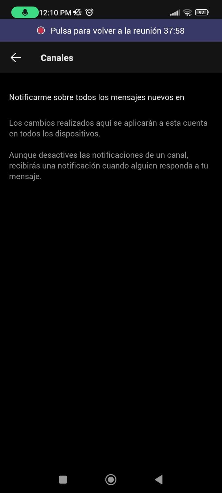 Cómo activar las notificaciones de canales en Teams de celular - Microsoft  Community