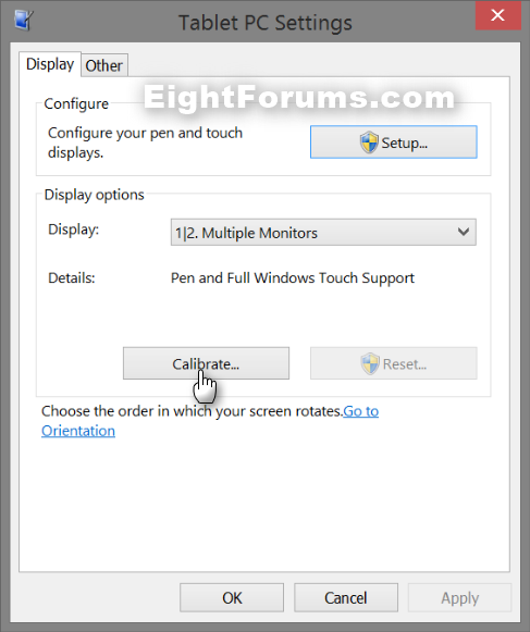 Calibrazione Touch Screen Windows 10 Microsoft Community