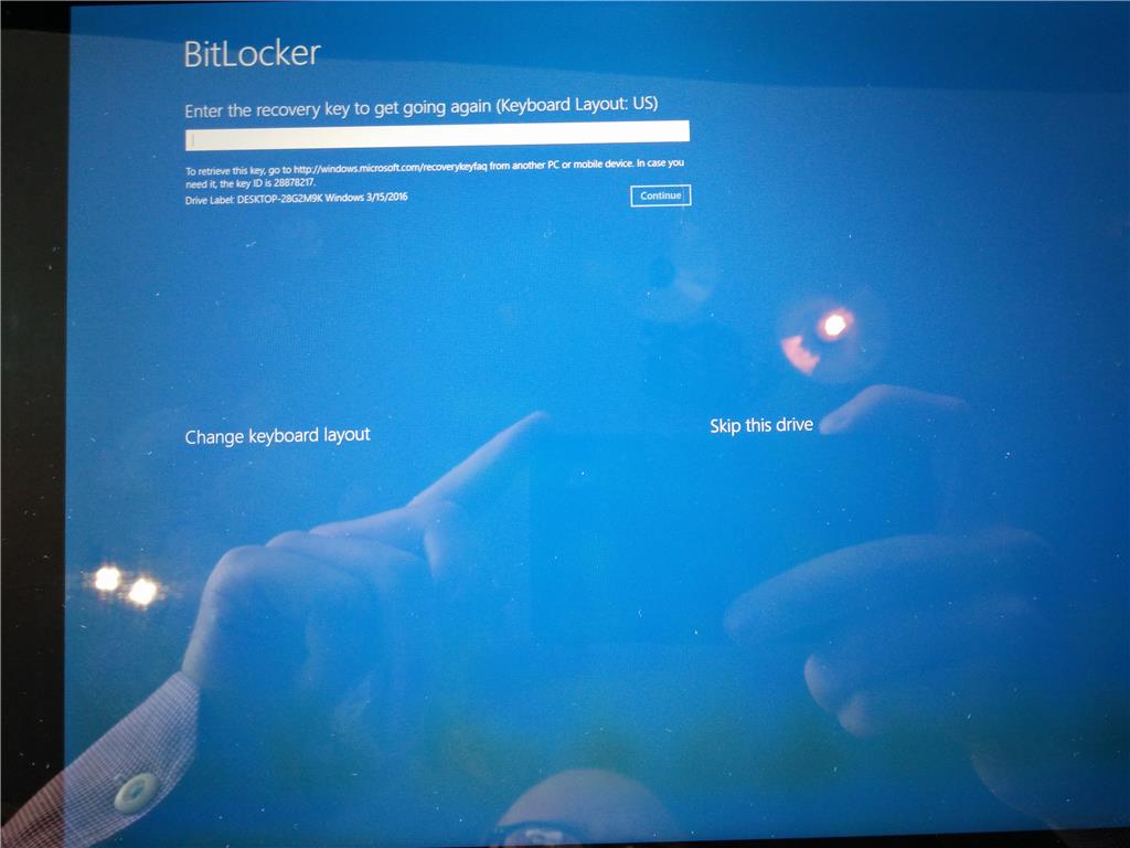 Surface 28 BitLocker recovery key - Microsoft Community