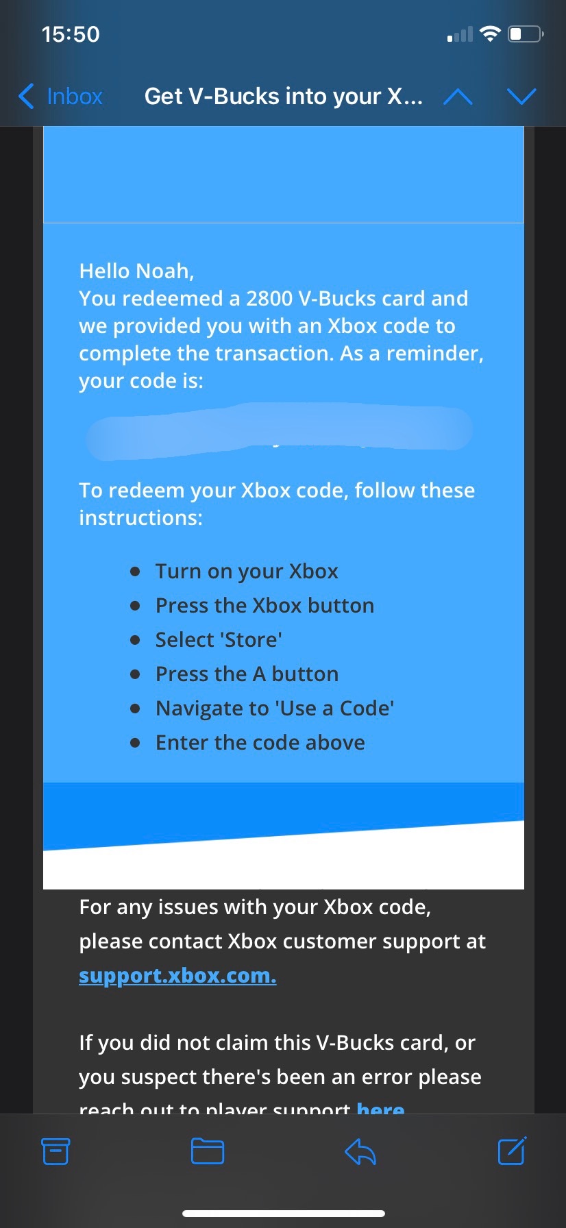 Redeem vbucks card on 2024 xbox