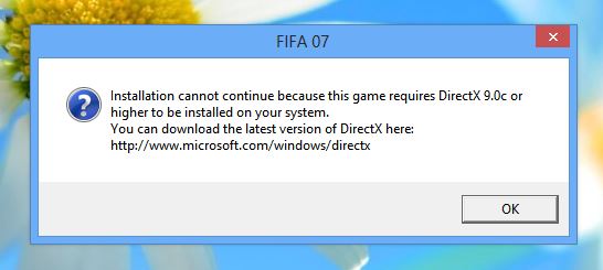 Requires DirectX 9 when i have DirectX12 - Microsoft Community