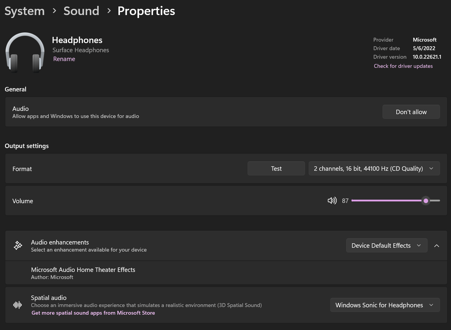 Surface Headphones Cycle Connection - Disconnect And Then Reconnect ...