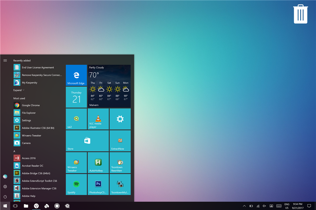 How To Change Start Menu Tile Color Of Edge Browser Or Other