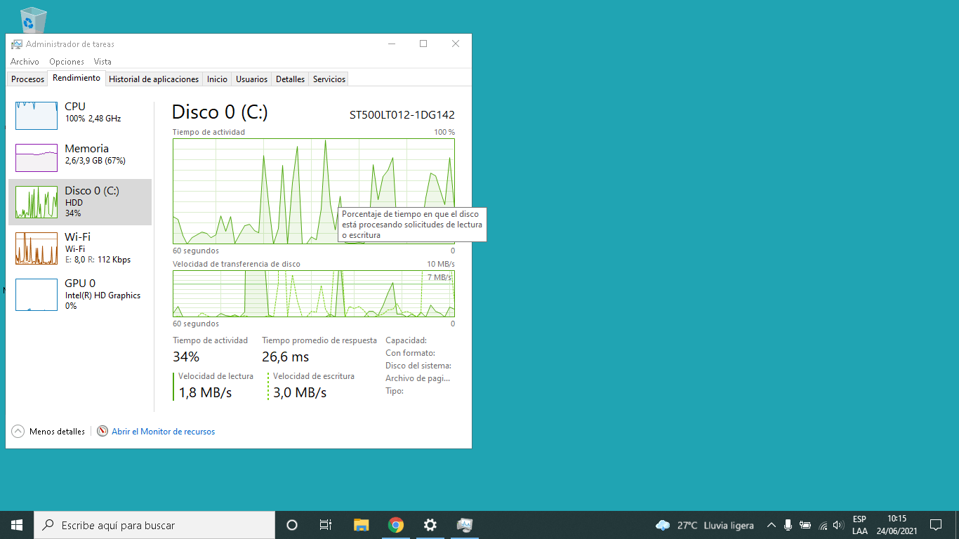 Uso Excesivo De Cpu Y Disco Microsoft Community 5150