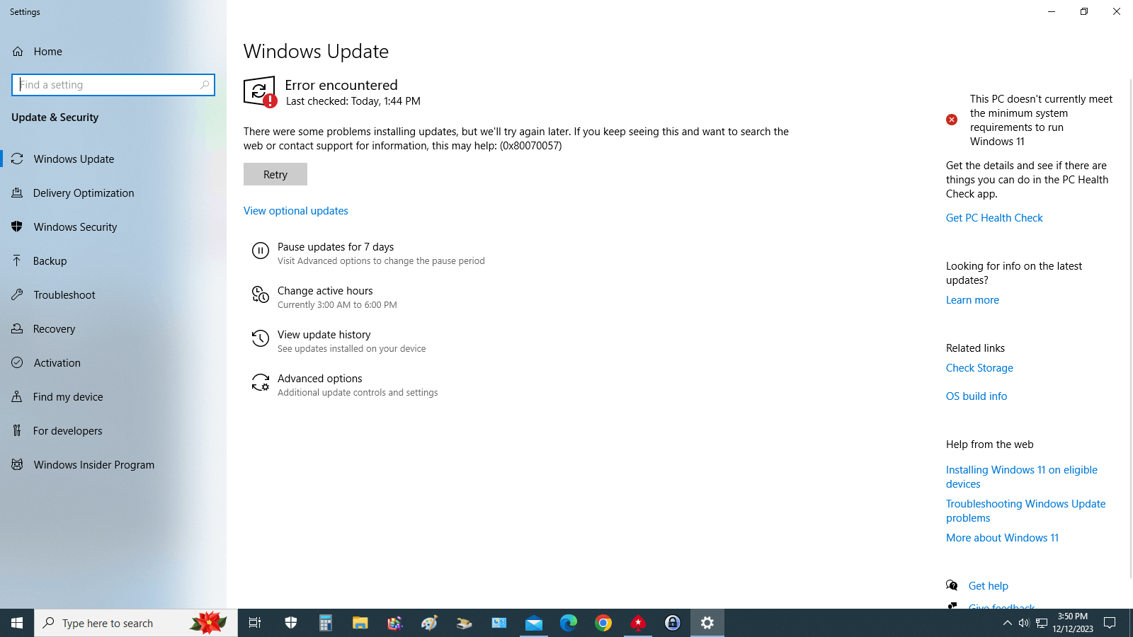 Windows 10 update KB5032278 unsuccessful. - Microsoft Community