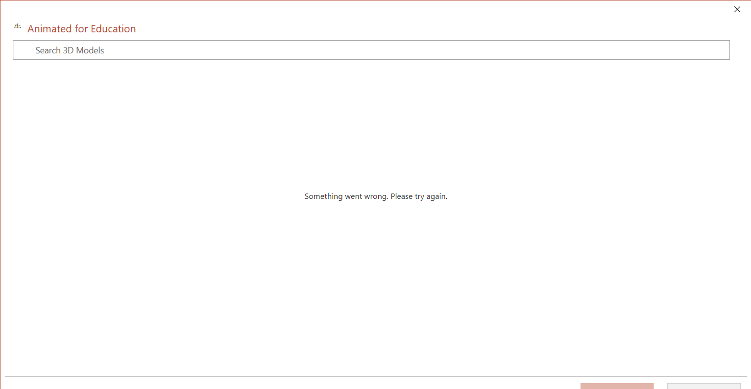 Something Went Wrong Please Try Again In Powerpoint Microsoft Community