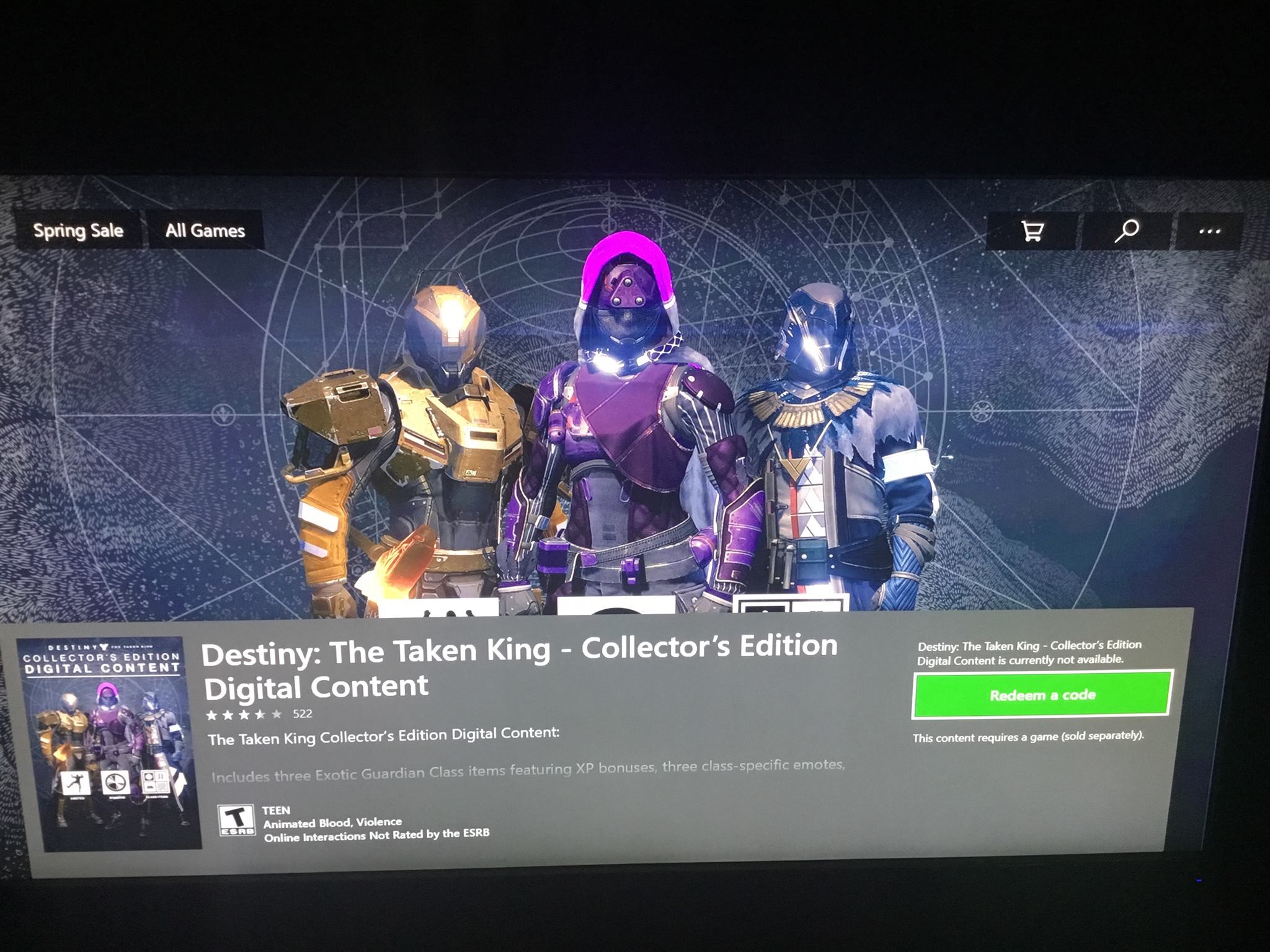 Destiny 1 xbox one shop digital code free