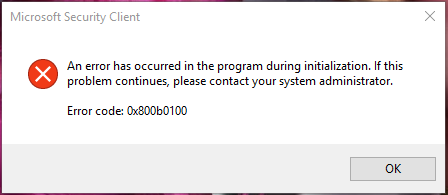 Ошибка client error. 0x80070426 код ошибки.