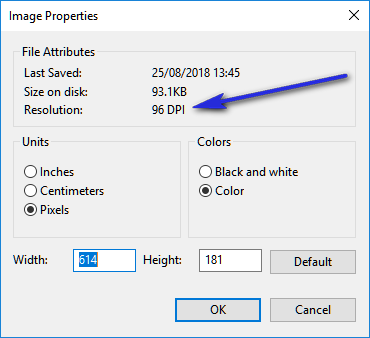 Как проверить dpi фотографии