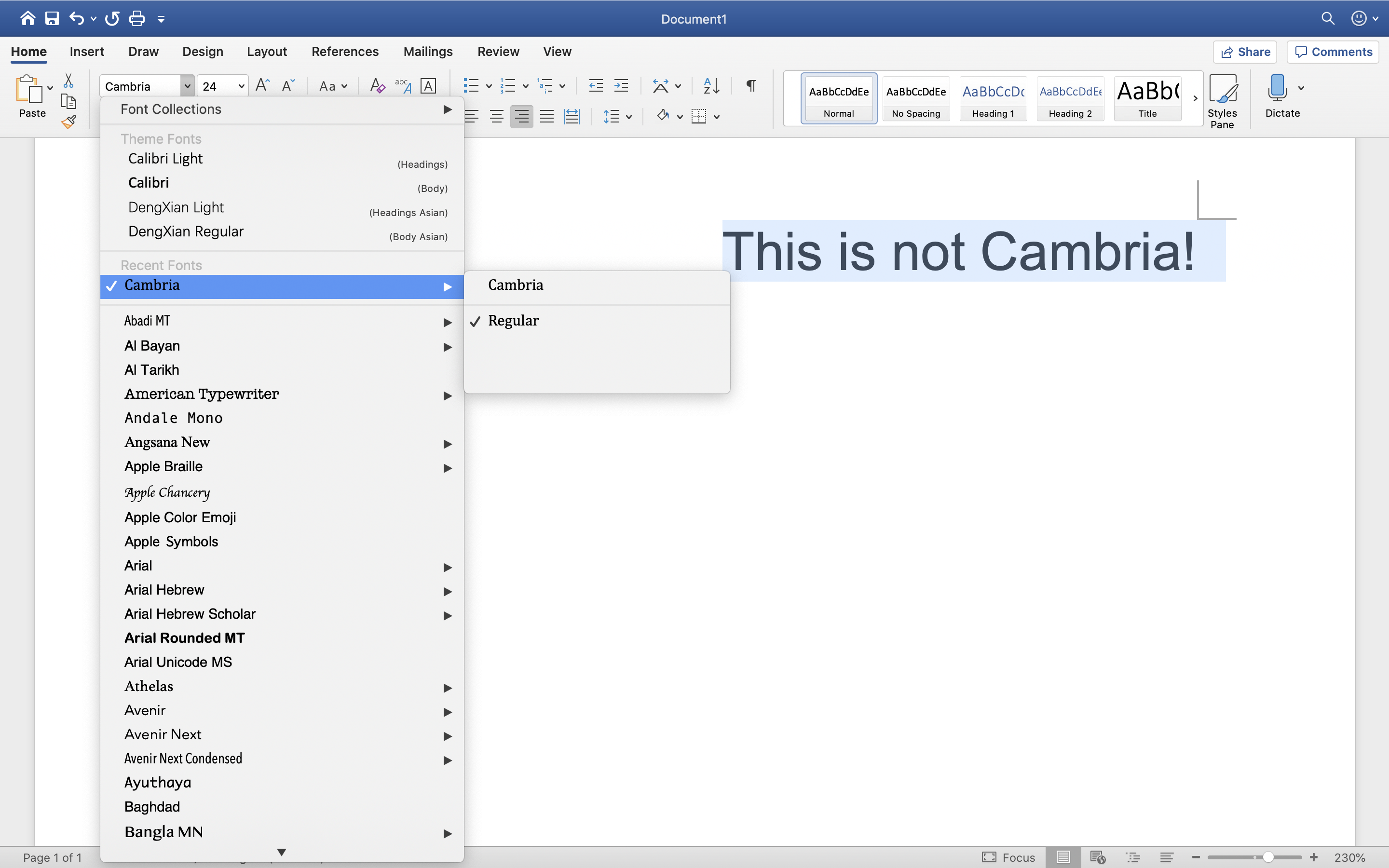 Cambria Font Mac Download