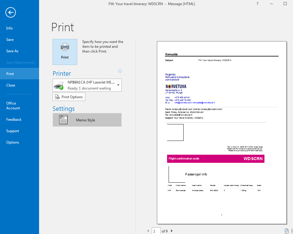 Outlook 2016 printing disabled images - Microsoft Community