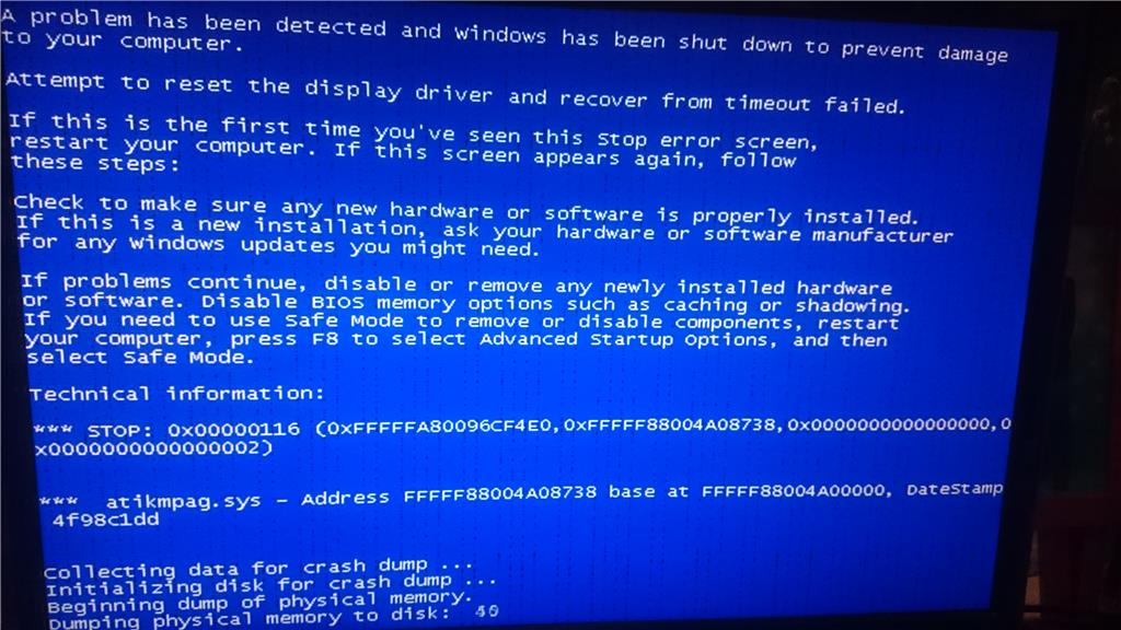 Blue Screen of Death on startup when GPU is enabled in - Community
