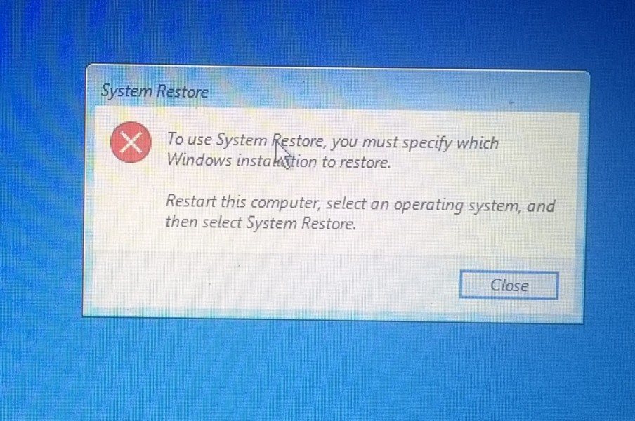 Windows cannot find a system image on this computer что делать