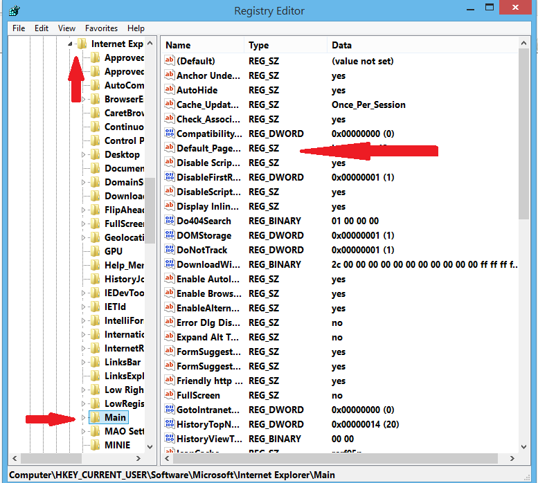 Default reg. HKEY_current_user\software\Microsoft\Internet Explorer\main. Dword размер. Registry Editor. Dword Type.